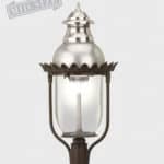 victorian lighting fixture - aluminum dome finish