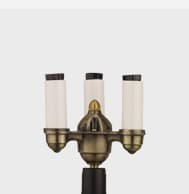 triple upright mantle for outdoor gas lamps