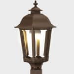 bavarian gas lamp mantle post mount