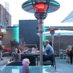 evenglo heater in outdoor restaurant 